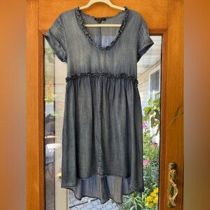 Denim Swing Dress: Size Small